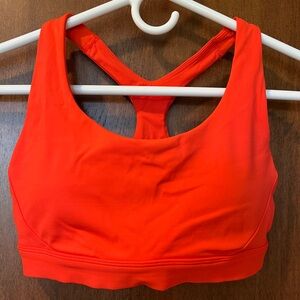 Athleta Ultimate sports bra. Coral color, Size S.